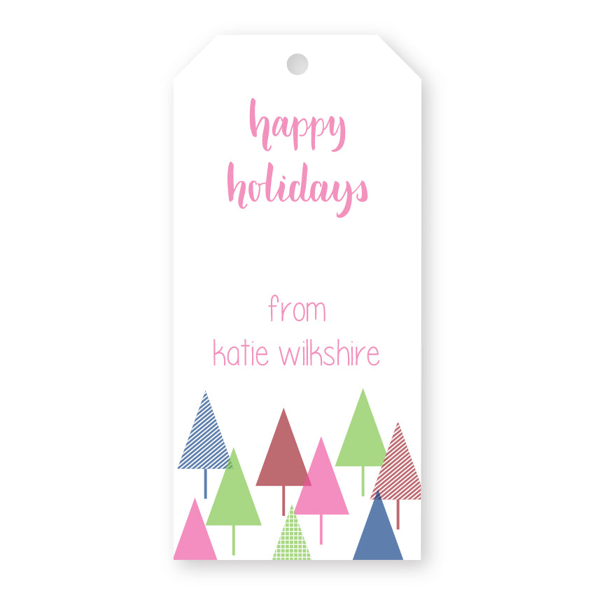 Christmas Tree Personalized Gift Tag