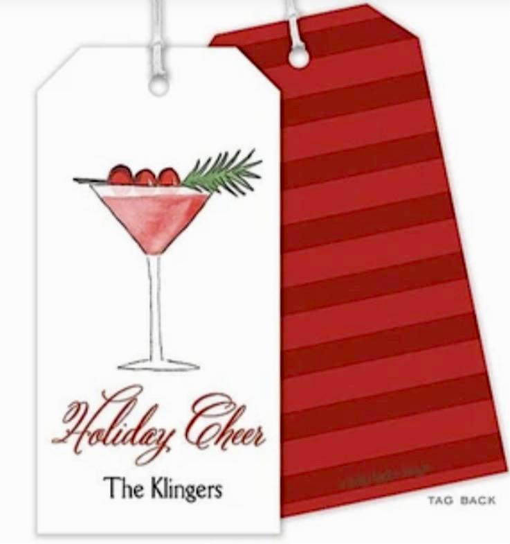 Holiday Cheer Personalized Gift Tag