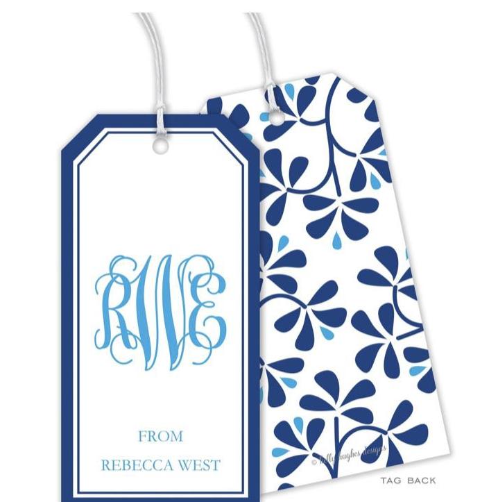 China Blue  Personalized Gift Tag