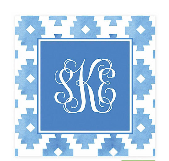 Blue Aztec Gift Sticker