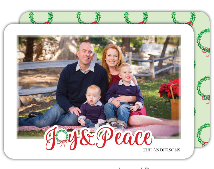 Joy & Peace Holiday Photo Card