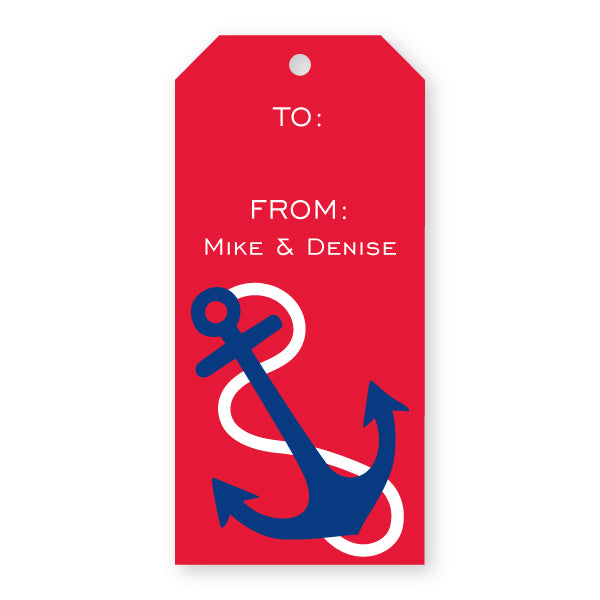 Anchor Personalized Gift Tag