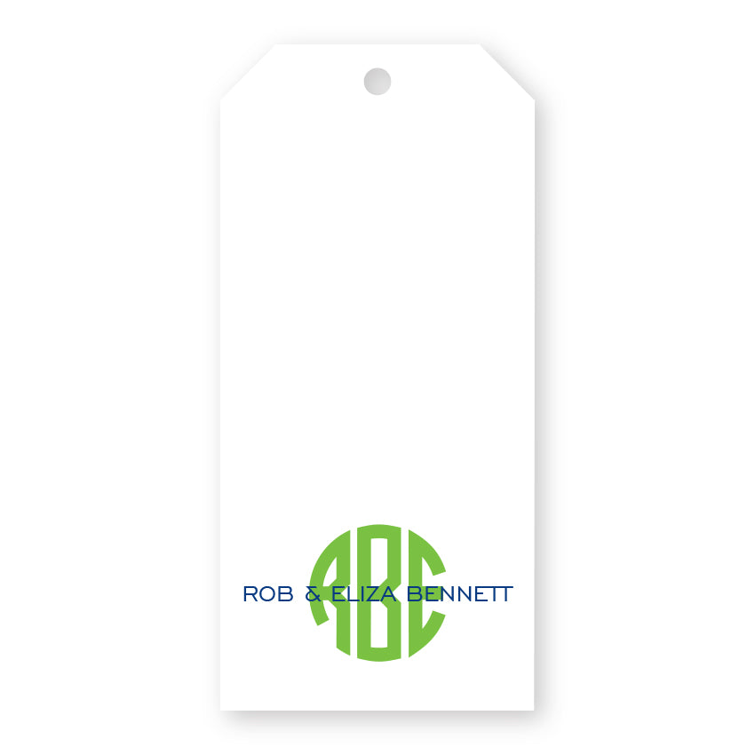 Monogram Personalized Gift Tag