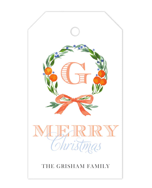 Citrus Crest Personalized Gift Tag