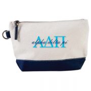 Embroidered Greek Canvas Pouch