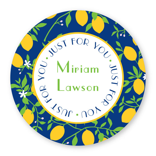 Fruity Lemon Border Gift Sticker