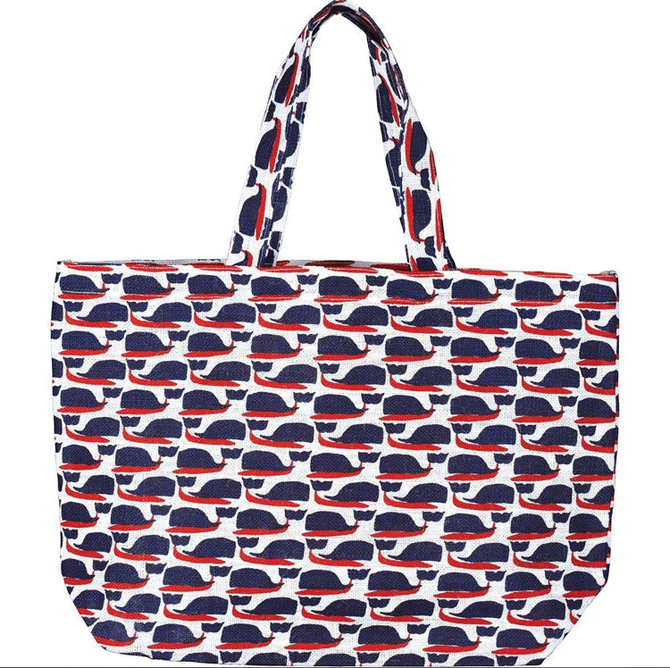 Cape Cod Whale Carryall Tote