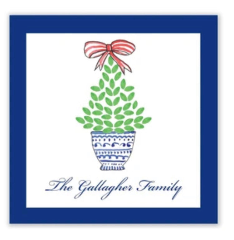 Christmas Topiary gift sticker