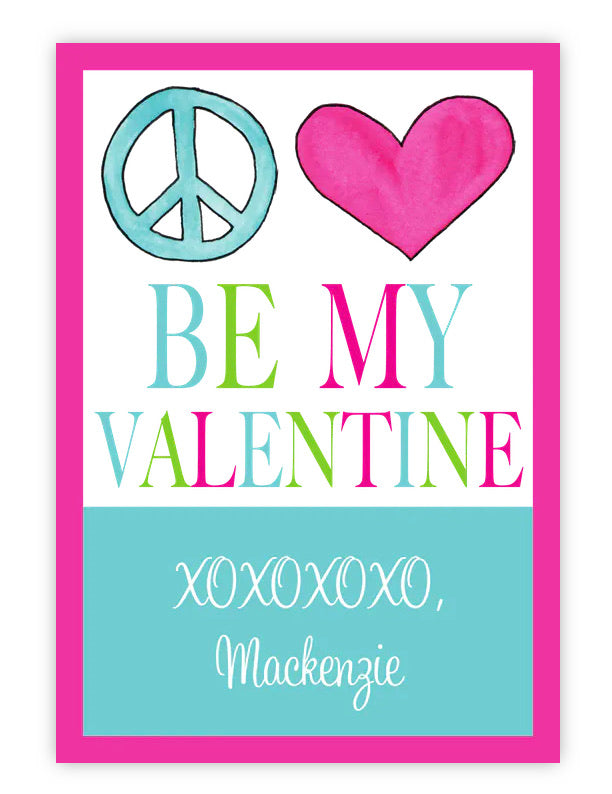 Peace Love Valentine - Valentines for Kids