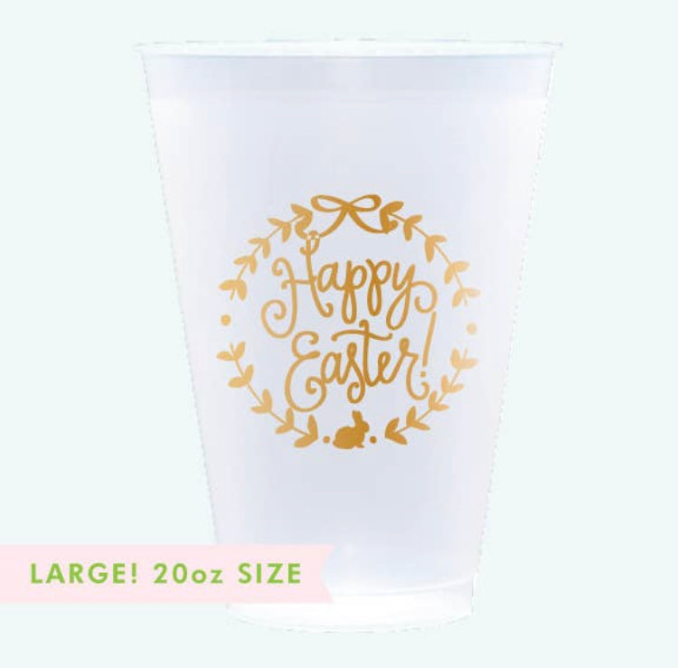 Gold Happy Easter Tumblers