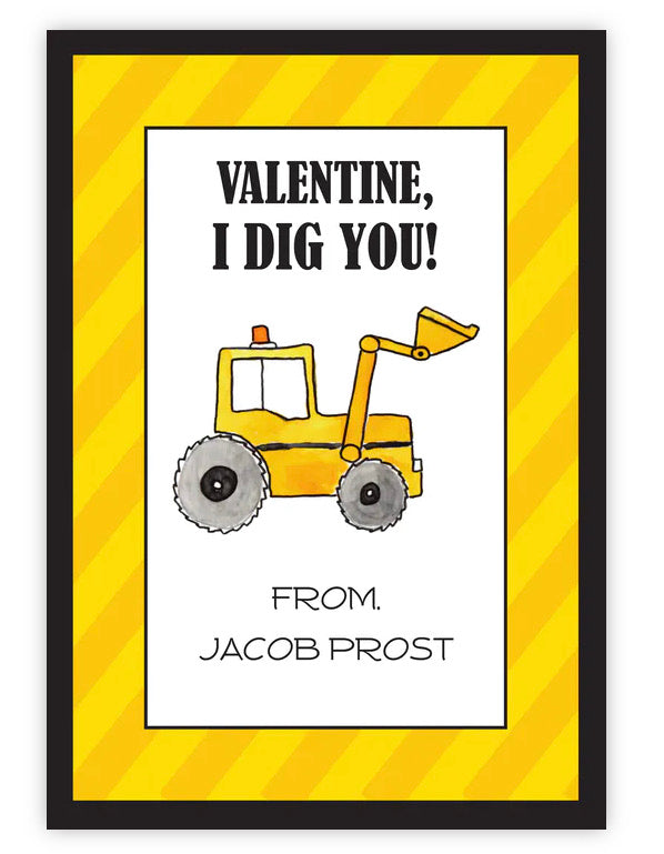 Dig It Valentine - Valentines for Kids