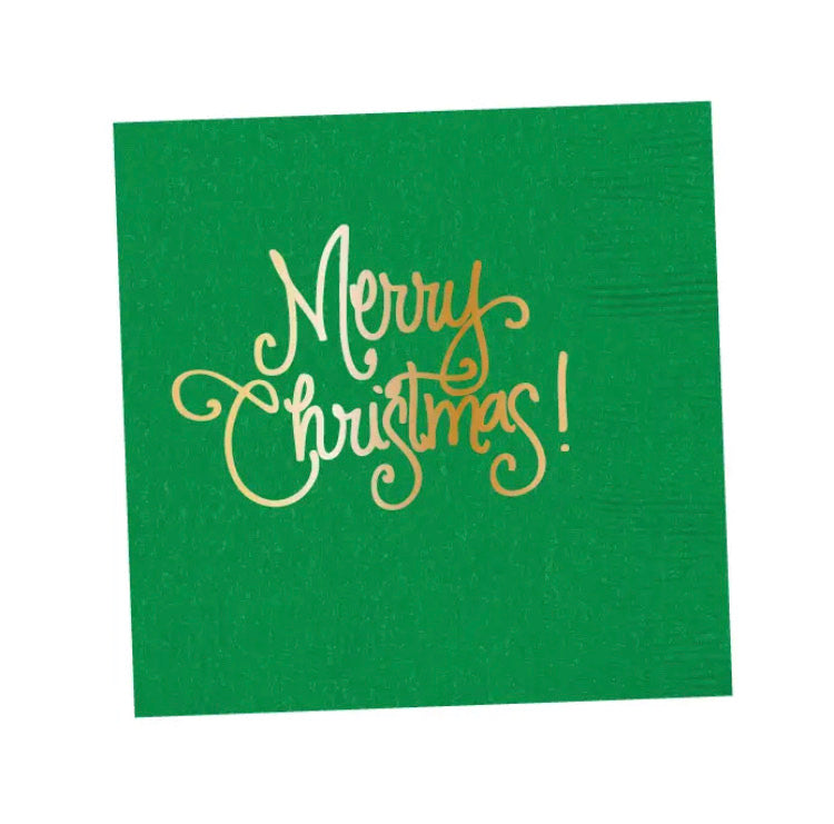 Merry Christmas! Red & Green Napkins