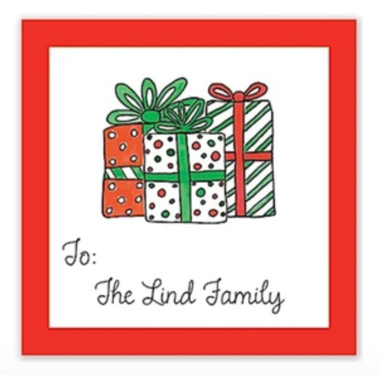 All I Want for Christmas gift sticker