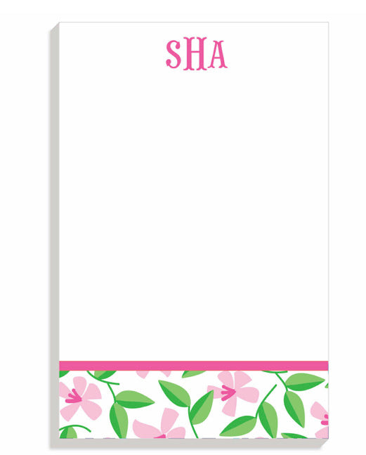 Pink Blossom Personalized Notepad