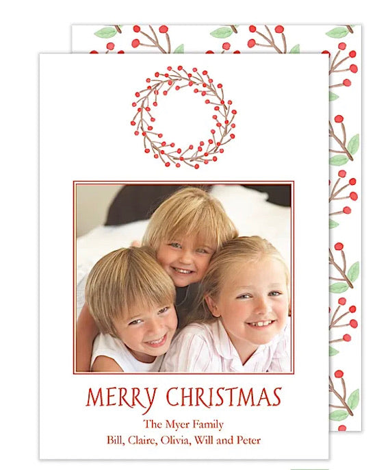 Winterberry Holiday Photo Card