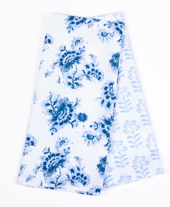 Perennial Blue Tea Towel