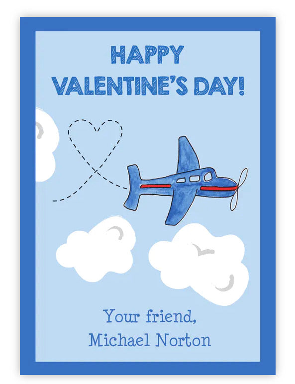 Airplane Valentine - Valentines for Kids