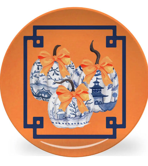 Luxury Chinoiserie Pumpkins ThermoSāf® Serving Plate