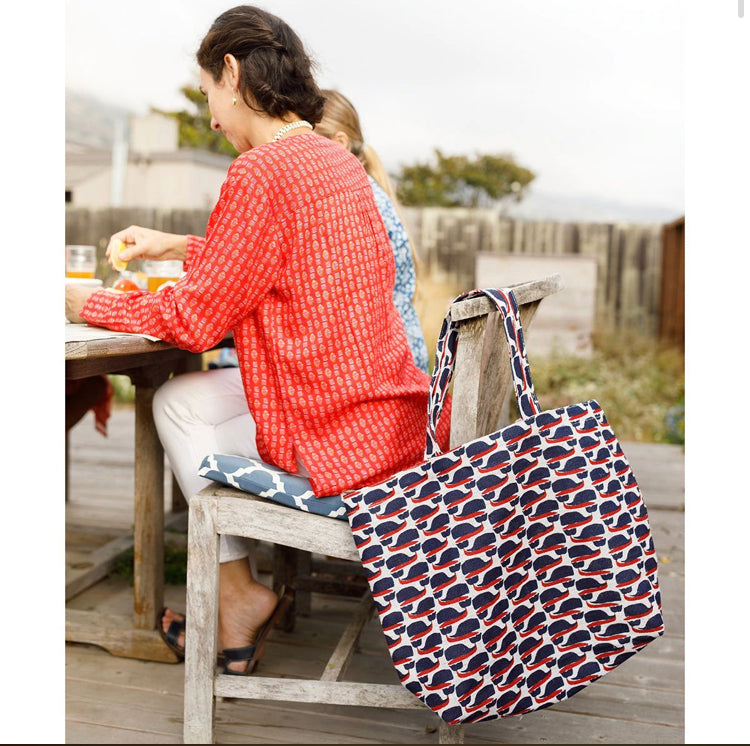 Cape Cod Whale Carryall Tote