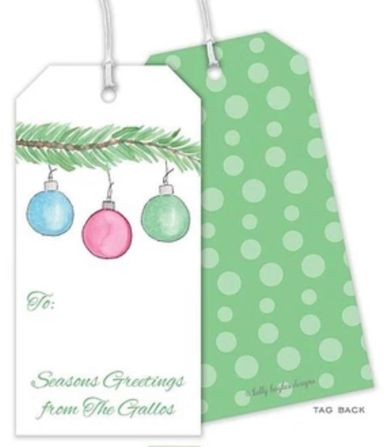 Trim the Christmas Tree Personalized Gift Tag