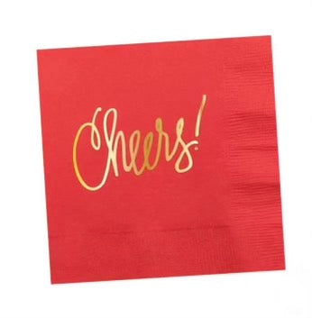 Cheers! Red Napkins