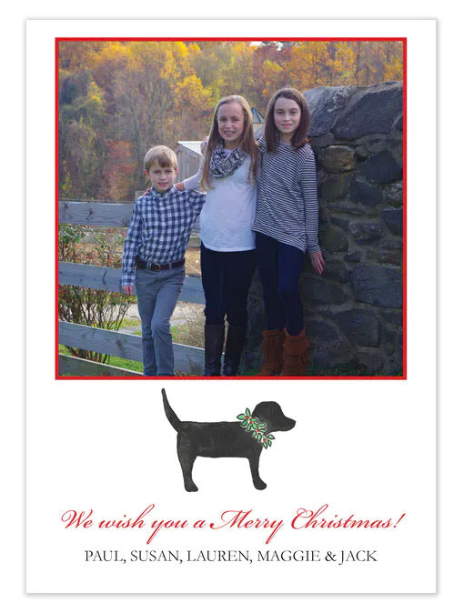 Labrador Love Holiday Photo Card