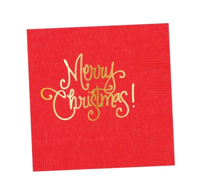 Merry Christmas! Red & Green Napkins