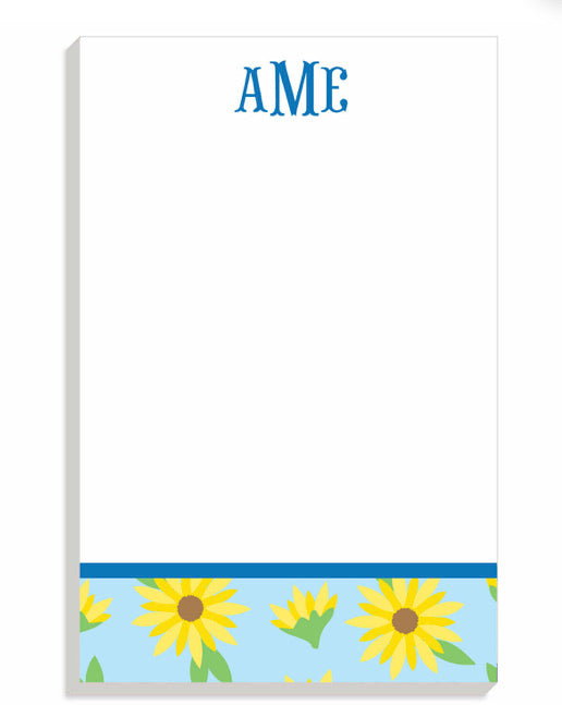 Sunflowers Personalized Notepad