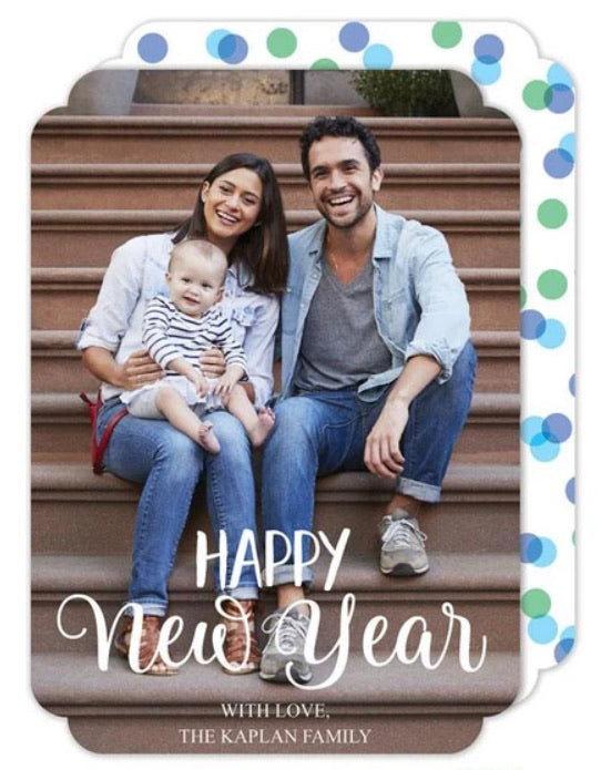 New Year’s Wishes Holiday Photo Card